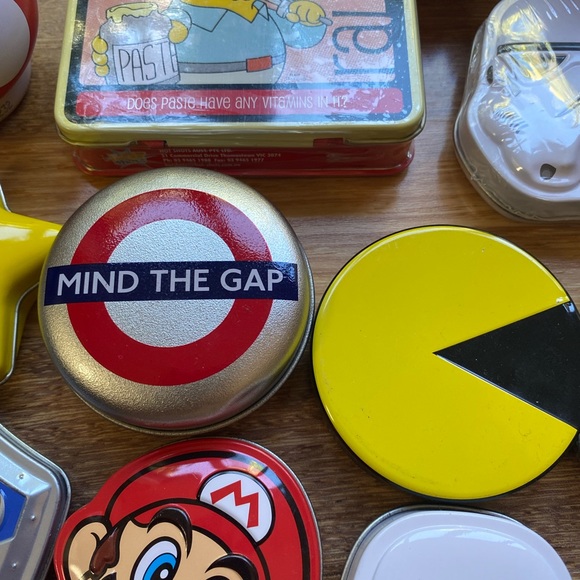 Bulk Lot Candy Lolly Tins Pac Man Mario Star Wars Zelda Wii Sonic the Hedgehog - Picture 6 of 6